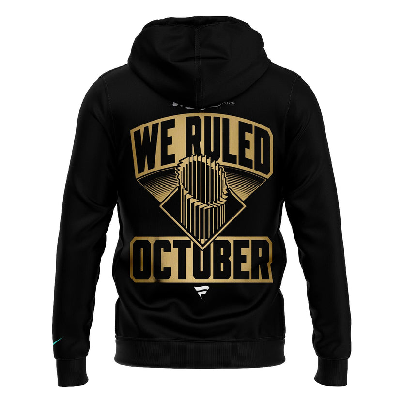 Official Black Milwaukee Brewers 2026 World Series Champions Zip Hoodie