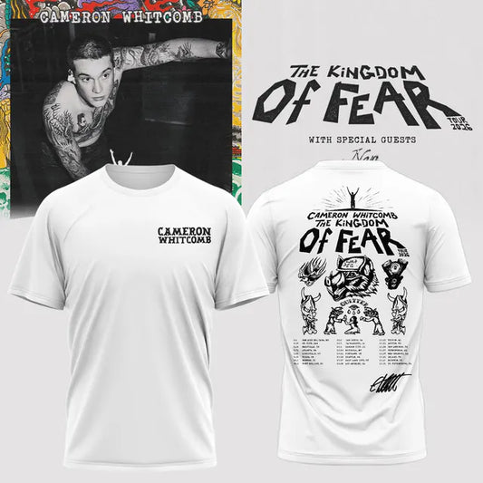 Cameron Whitcomb Kingdom of Fear Tour TShirt