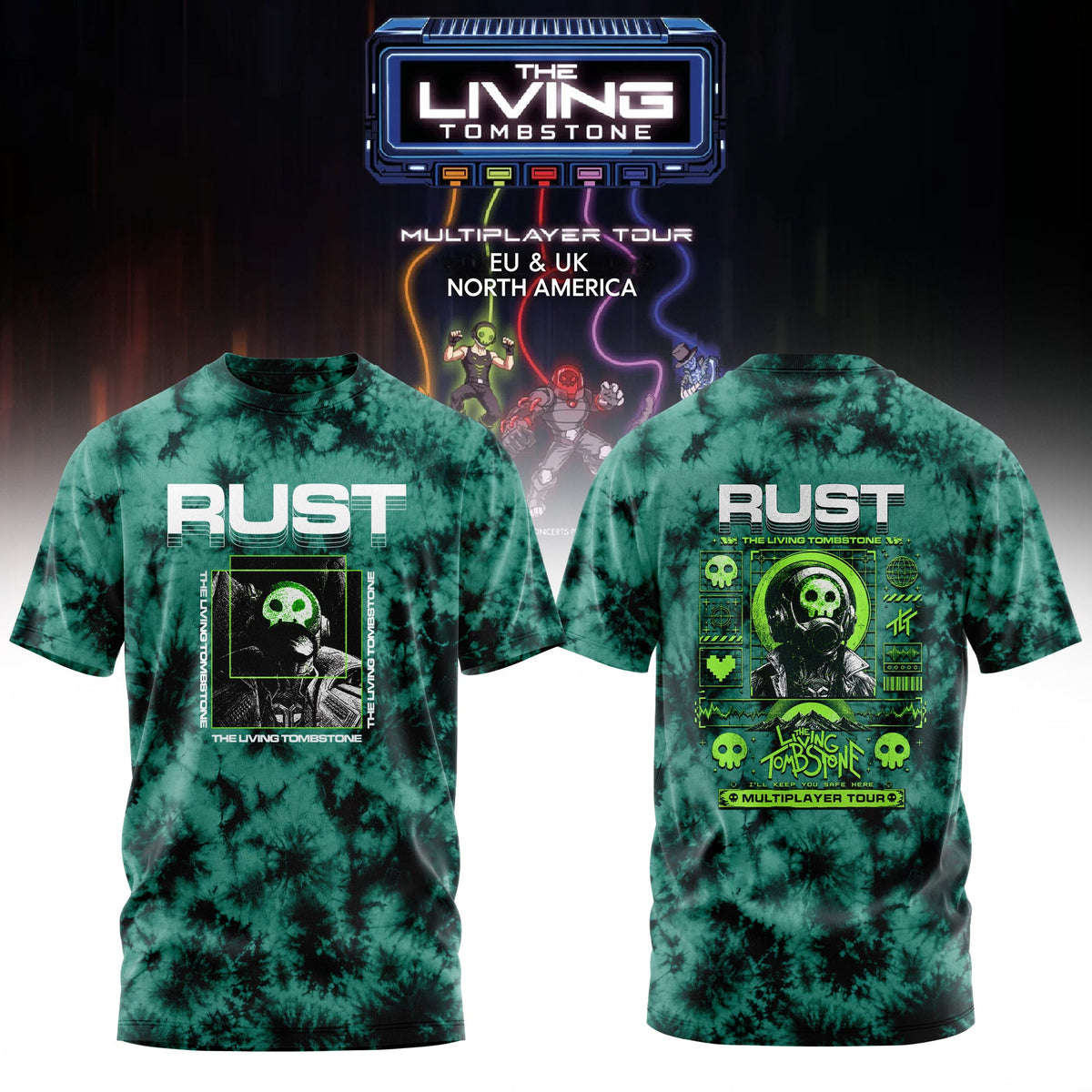 The Living Tombstone: Multiplayer Tour 2026 Limited T-Shirt – Rust