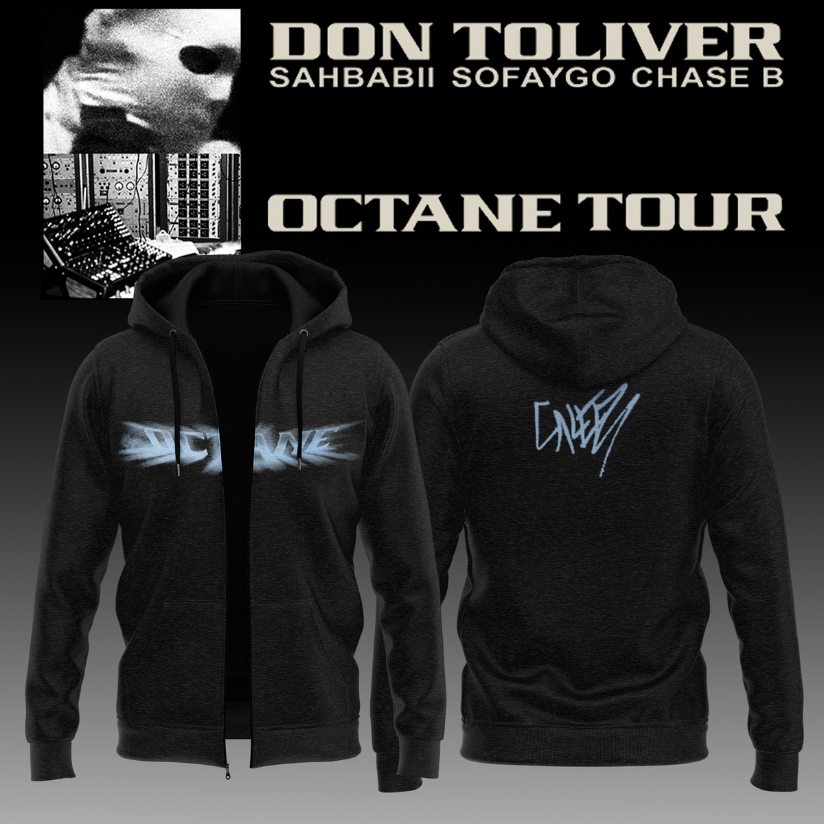Don Toliver Octane Tour signed ZipHoodie