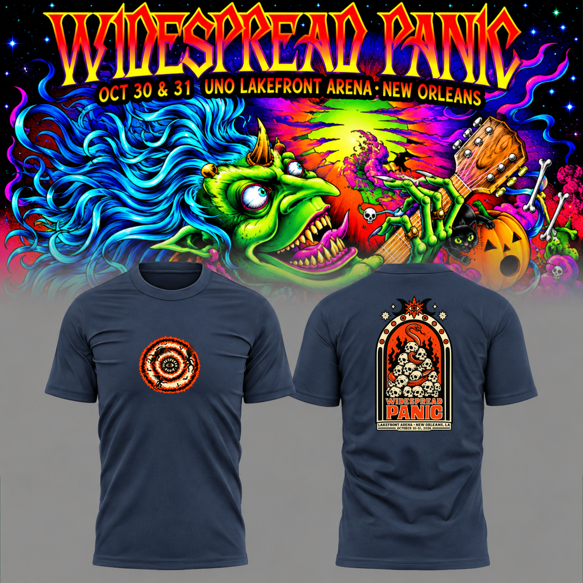 Widespread Panic Halloween Run 2026 New Orleans, LA 2026 Event T-shirt