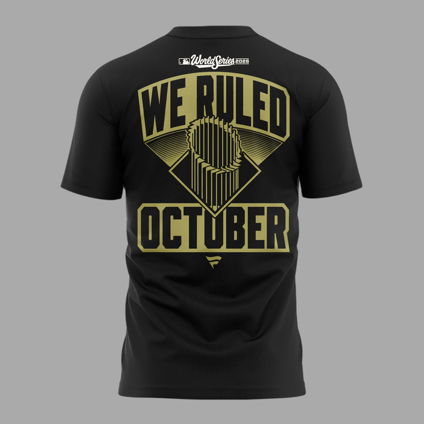 01. Milwaukee Brewers Baseball World Series Champions MLB 2026 - Won Our Way We Ruled October T-Shirt