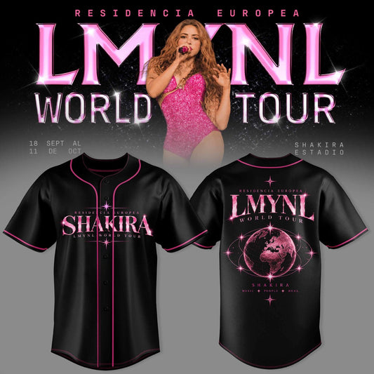 SHKR Residencia Europea World Tour Graphic Baseball Jersey 3D AOP V6