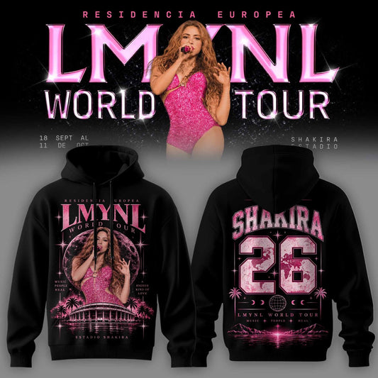 SHKR Residencia Europea World Tour Premium Graphic Hoodie 3D AOP V3