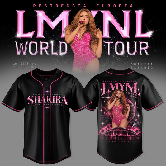 SHKR Residencia Europea World Tour Graphic Baseball Jersey 3D AOP V4