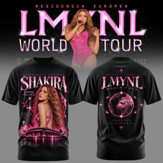 SHKR Residencia Europea World Tour Graphic T-Shirt 3D AOP V5