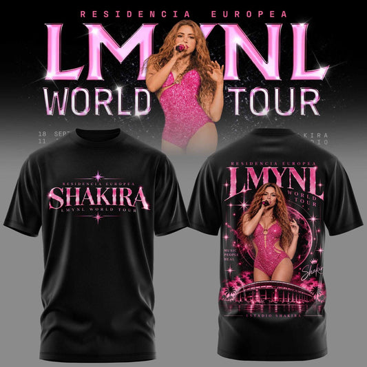 SHKR Residencia Europea World Tour Graphic T-Shirt 3D AOP V4